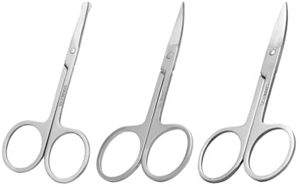 TNSRAY Nagelschere Hautschere, 3 Stück Nagelschere mit gerader Klinge, rostfrei extra scharf, Nagelhautschere agelhautzange aus Rostfreiem Edelstahl, Nail Scissors für Fuß und Fingernägel