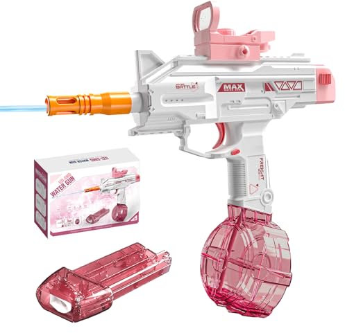 Siereolly Wasserpistole Elektrisch für Erwachsene und Kinder,Automatische Wasserpistole Mit Großer Reichweite,Wasserpistolen Wasserspritzpistolen Große Kapazität Sommer Spielzeug
