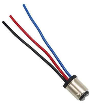 Auto Scheinwerfer Montage Sockel Halter Basis 1156 1157 BAU15S 7440 7443 W21W P21W Männlichen Buchse Stecker Adapter Erweiterte Draht stecker 1PC (Color : BAY15D P215W Plug)