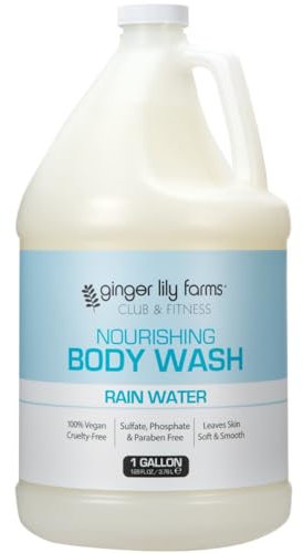 Ginger Lily Farms Club & Fitness Nourishing Shower and Shower Gel, 100% Vegan and Cruelty Free, for Men and Women