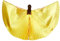 MUNAFIE Alas unisex de Isis para adultos, para danza del vientre, capa con bastones, Halloween, danza del vientre, disfraz para mujer, para carnaval, cosplay, danza, dorado