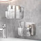 ANRUI Duschablage Ohne Bohren, 2 Stück Acryl Duschregal Wandmontage, Badezimmer Regal Organizer Shampoo Duschgel Halterung für Dusche, Duschkorb Ohne Bohren für Bad Küche, Klar-Kleiner Korb