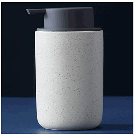 DDNGEJ Distributeur de Savon en céramique de 12,3 oz Distributeur de Savon Liquide Rechargeable pour Salle de Bain, Cuisine, etc. Distributeur de Savon à Double Usage