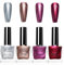 4 Farben Metallic Nagellack Set Mirror Effect - Nagellack Schnelltrocknend Langanhaltend - Bunte glänzende Chrom Nail art Metall Nail Polish