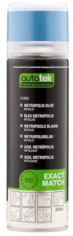 Autotek Professional Exact Match Car Spray Paint - Ford Metallic ropolis Blue Metallic Aerosol Spray 300ml