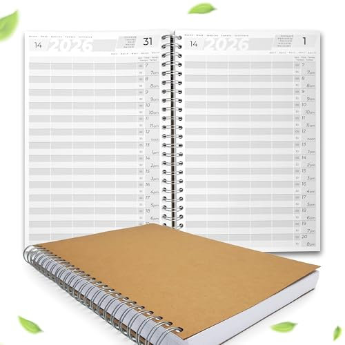 KOCHDIALOG Terminbuch 2026 A4 Friseur Salon Praxis Bestellbuch 1-5 Mitarbeiter 30 Minuten Takt Terminplaner Praxisplaner Friseurplaner Salonplaner Terminkalender Kalender Termin