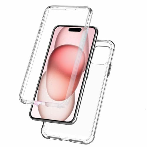 iPro Accessories iPhone 15 Plus Case, iphone 15 Plus Front And Back Case, 360 Protection Case Transparent Full Body Protection Clear Gel Cover (iPhone 15 plus)