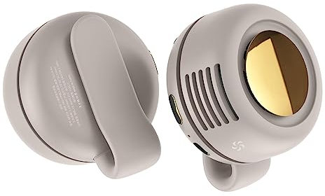Fockety Mini Waist Hanging Fan, Strong Wind 900mAh Hanging Waist Fan Clip Design for Home (White)