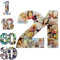 Personalisierte Brief Foto Collage Rahmen, benutzerdefinierte 2 Letter& 1-20 Fotos Familie Paar Foto, Acryl Bilderrahmen Alter Wohndekoration Geschenk für Jubiläum Geburtstag Party Dekorationen (A)
