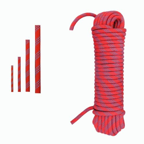 Tread star Polypropylen Seil 6mm -10M Rot Rope Polypropylenseil Outdoor TauwerkFlechtleine Textilseil Leine Nylonschnur Schnur Polyseil geflochten Rope (Rot, 6mm-10M)