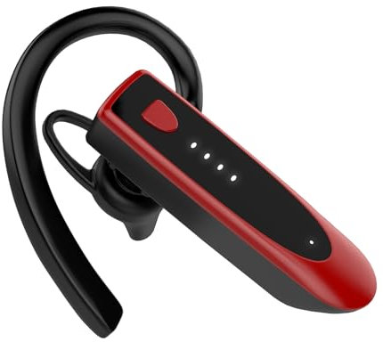Atheewon Manos Libres Auricular Bluetooth V5.4 con Doble Micrófono, Reducción de Ruido ENC y CVC8.0, 25H de Conversación, 180H en Espera, Manos Libres Oreja para Conducir