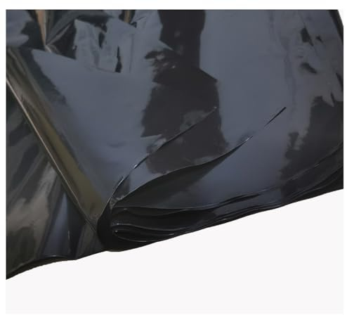 GSHUR 300cm x 2m Schwarz Polyethylen Folie 600g Dick Gewächshausfolie Plastikfolie Staubschutzfolie Reißfest Gartenfolie aus Polyethylen für Gartenarbeit Treibhaus Folientunnel