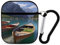 Mountain Fishing Boats Earphone Case Cover Compatible with AirPods 1&2 Shockproof Bluetooth Headset Case Black-style