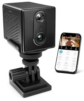 BLHXDM Mini Kamera, 5MP FHD Sicherheitskamera für den Innenbereich, Mobile App-Kamera, Innenüberwachung, WLAN Kamera, Babyphone mit Bewegungsmelder, mit Nachtsicht