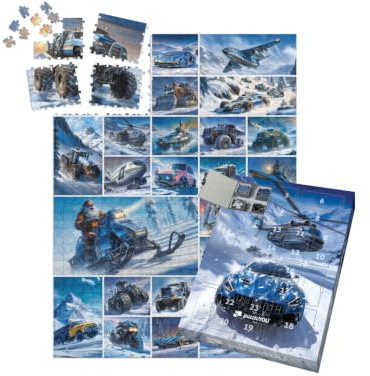 puzzleYOU: Puzzle-Adventskalender | „Polar Power: Coole Fahrzeuge im ewigen EIS“