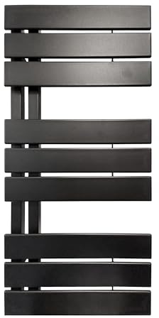 Badheizkörper LUXRAD Nobile 1110 x 500 mm schwarz matt Seite