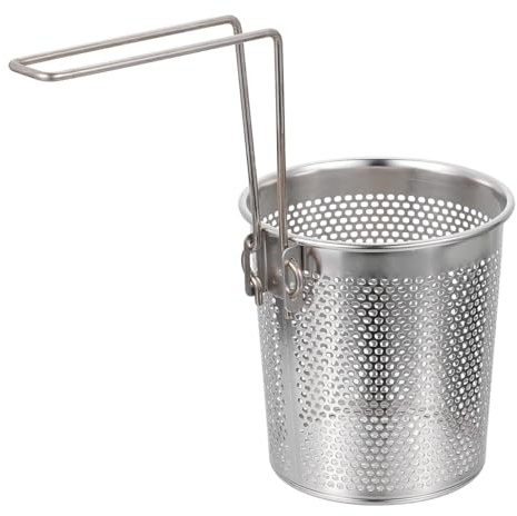 Stainless Steel Noodle Sieve with Handle, Water Straining Basket