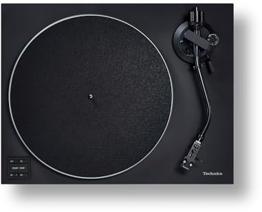 Technics SL-40CE-K Giradischi a Trazione Diretta, Motore Coreless, Equalizzatore Phono Integrato, Testina AT-VM95C, Piatto in Alluminio, Nero