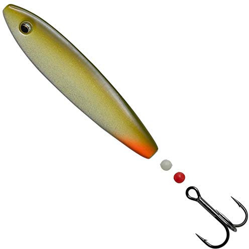 Hansen SD Hotshot Inline Blinker - Meerforellenblinker, Länge/Gewicht:8.7cm / 25g, Farbe:Green Tobis
