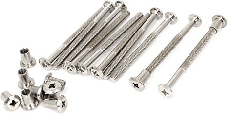 Aexit Möbel Baumarkt 6 mmx80 mm Kreuzschlitz Senkkopf Schraube Bolzen Barrel Restposten Heimwerken Muttern Knochensattel