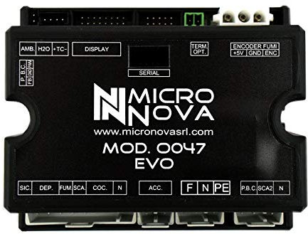 Easyricambi Carte de contrôle de l'unité MICRONOVA O047 Evo C02 pour poêles à granulés Air-IDRO