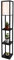 PULUOMIS Floor Lamp with Shelves, 3 Layers Wooden Shelf Standing Light, Modern Reading Lamp for Bedroom, Living Room, Office, Home Decoration (Size:26x 26x 160 cm) (Without Bulb)-Black