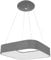 Wofi LED Pendelleuchte GRAND, 1-flammig, 30 W, 3400 lm, 3000 K, Grau