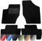 moto-MOLTICO Fußmatten Auto - Velours Autoteppiche passend für Citroen C2 (2003-2009) - 4-teiliges Set - Schwarze Automatten mit Schwarzen Ziernähten