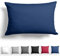 Alreya Mako Satin Kissenbezug 40 x 60 cm - 100% Baumwolle mit YKK Reißverschluss, Superweicher Kopfkissenbezug, Kissenhülle, Oeko-TEX® Standard Zertifiziert, Blau/Rot, nur Kissenbezug