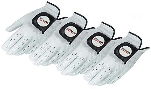 KIRKLAND SIGNATURE Premium Cabretta Leather Golf Gloves - Medium (Pack of 4)