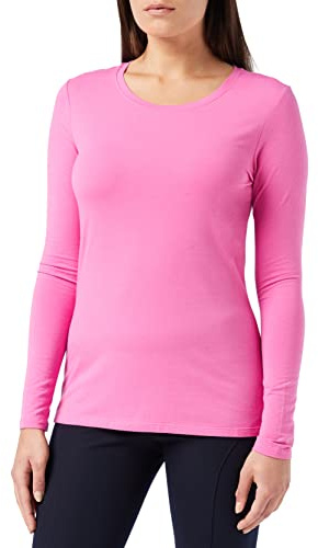 Amazon Essentials T-Shirt à Manches Longues, Col Rond, Coupe Classique (Disponible en Grande Taille) Femme, Rose, XL