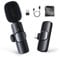 Moman Lavalier-Funkmikrofon-Ansteckmikrofon-USB-C-Kabellos 2.4GHz Auto Noise Canceling 120m für Android Huawei Psmart Mate P40 Samsung Galaxy Type-C Handy Smartphone Laptop Tablet MacBook CP1(C)