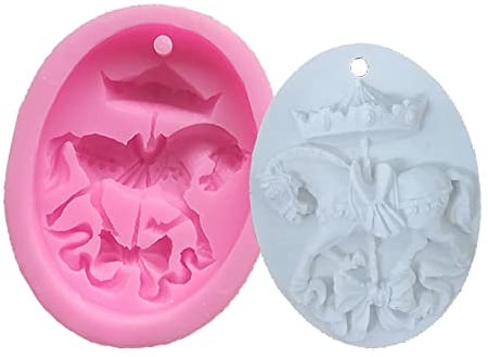 Cestony Karussell Epoxidharz Silikonform für DIY Anhänger Wandbehang Dekoration Schmuck Aromatherapie Pflaster