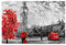Red London Street Jigsaw Puzzle 1000 Pieces 29.5-19.6inch Artwork Art Wooden Picture Puzzle Home Large Difficult Challenging Jigsaws for Children's Home