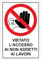 Pubblimania VIETATO L'ACCESSO AI NON ADDETTI AI LAVORI - Cartello spessore in Alluminio composito 3mm. Per uso esterno installabile a muro, cancello ecc. (Cm 20x30)