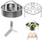 3-Teiliges Set Dampfgarer Rack Set, Inklusive Teiler-Dämpfer-Rack, Eier-Dämpfer-Rack, Edelstahl-Dampfkorb, für Dampfkochtopf Peripheres Zubehör, für Gemüse, Eier, Desserts, Fleisch