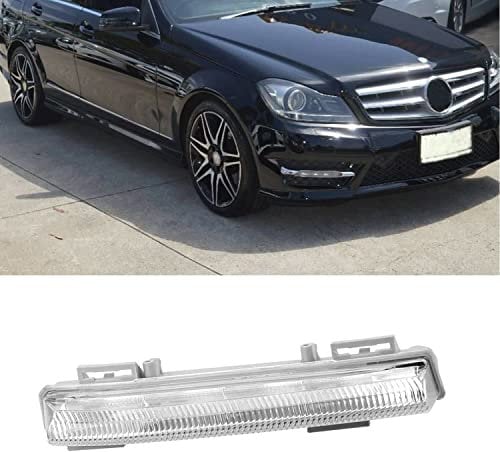 Links Rechts LED Tagfahrlicht DRL Nebelscheinwerfer Kompatibel mit Mercedes C E SLK Klasse W204 S204 C180 C200 C220 C250 C300 C320 2007-2014 (Rechts)