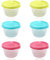 YSDYY Set di 6 contenitori salvafreschezza, con coperchio, da cucina, a prova di perdite, riutilizzabili, adatti per microonde, congelatore e lavastoviglie (160 ml)
