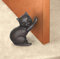 SportTent Cast Iron Door Stopper Decorative Dog Cat Mouse Doorstop (Cat)