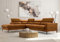 ALTDECOR Ecksofa Links mit Gasdruckfeder, Polstercouch in L-Form Links angeordnet, rückenecht gepolstert - JES - 300x250x94 cm Honiggelb