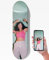 mubusi Skateboard Personalisiert 78,5x20 cm 8 Zoll - Skateboard Deck - Wandhalterung Skate Board Deko - Geschenk für Kinder, Junge und Erwachsene - Skate Bord mit Einem Foto