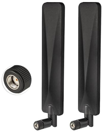 Bingfu Antenne 4G LTE Caméra de Chasse Jeu 9dBi RP-SMA Mâle Compatible avec Routeur sans Fil 4G LTE Extérieur Caméra de Sécurité, Lot de 2