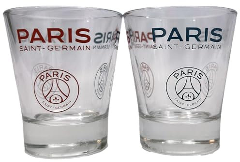 PSG 2 x Verre shooter à liqueur Collection officielle PARIS SAINT GERMAIN