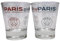 PSG 2 x Verre shooter à liqueur Collection officielle PARIS SAINT GERMAIN