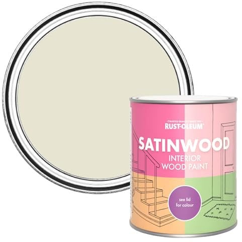 Rust-Oleum Beige Satinwood Interior Wood Paint - Oyster 750ml