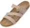 Palado Pantoletten Damen Ikaria – bequeme Sandalen Made in Spain - Hausschuhe mit dämpfendem Kork-Fußbett - modische Sommerschuhe Beige Matt UK4,5 - EU37