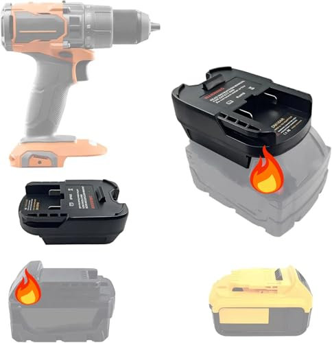 TEPULAS for DeWalt, Milwaukee, Ridgid Battery Adapter, Convert 20V Max, 18V Li-on to Hyper Li-ion Batteries, Cordless Tools
