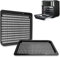 YUETTYY Vassoio di ricambio per friggitrice ad aria, griglia rimovibile in rete nera, vassoi da cucina per friggitrice ad aria, accessori 25,4 x 22,9 cm (LxB) (2)