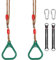 Turnringe Kinder Outdoor, Turnringen Schaukel, Trapez Schaukel Klettergeräte & Schaukeln Turnringe Outdoor für Kinder und Erwachsene, Verstellbare Länge, Hohe Sicherheit und Leicht zu Installieren
