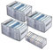 AIVORO Schubladen Organizer, 6 Stück Schubladen Ordnungssystem - Faltbox Kleiderschrank Organizer, Unterwäsche Organizer, Socken Organizer für BHS, Unterwäsche, Socken,Hemden (Grau 4P)